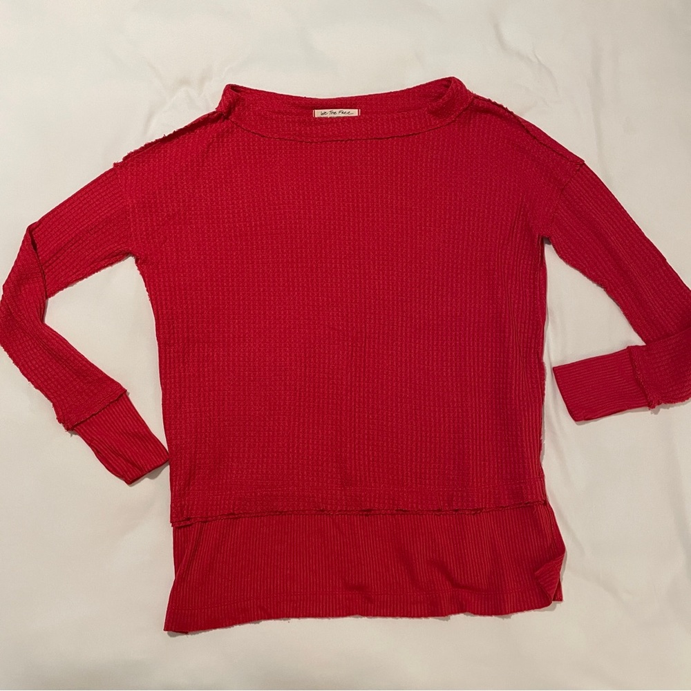 We the Free - waffle knit tunic top